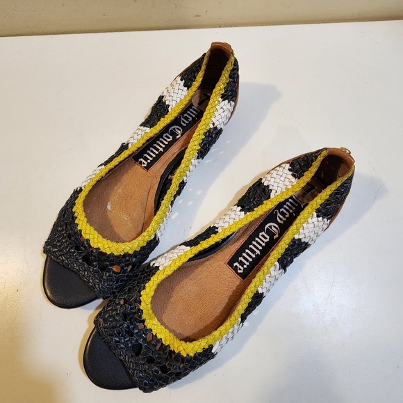 JUICY COUTURE Open toe Slip on Crochet Flat Casual Shoes size 7 - Picture 4 of 12